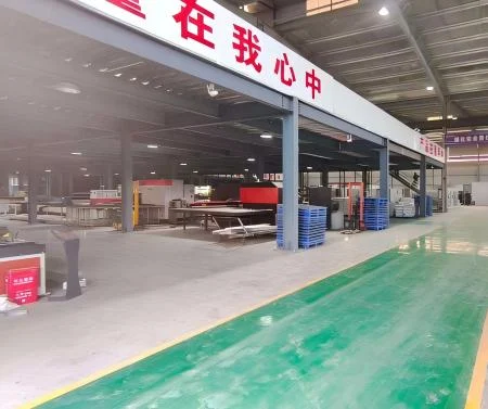 Electrix factory workshop interior view 5 — switchgear assembly line, automated sheet metal or in-house type test laboratory