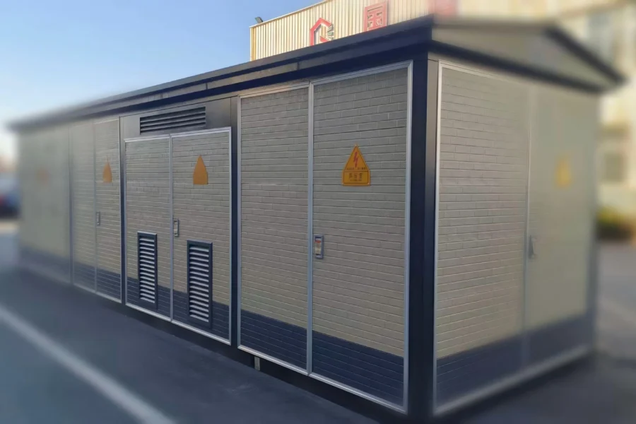 YBW-12/0.4-3150 Prefabricated Box-Type — product detail image 1 showing switchgear, transformer, energy storage or sheet metal specifications