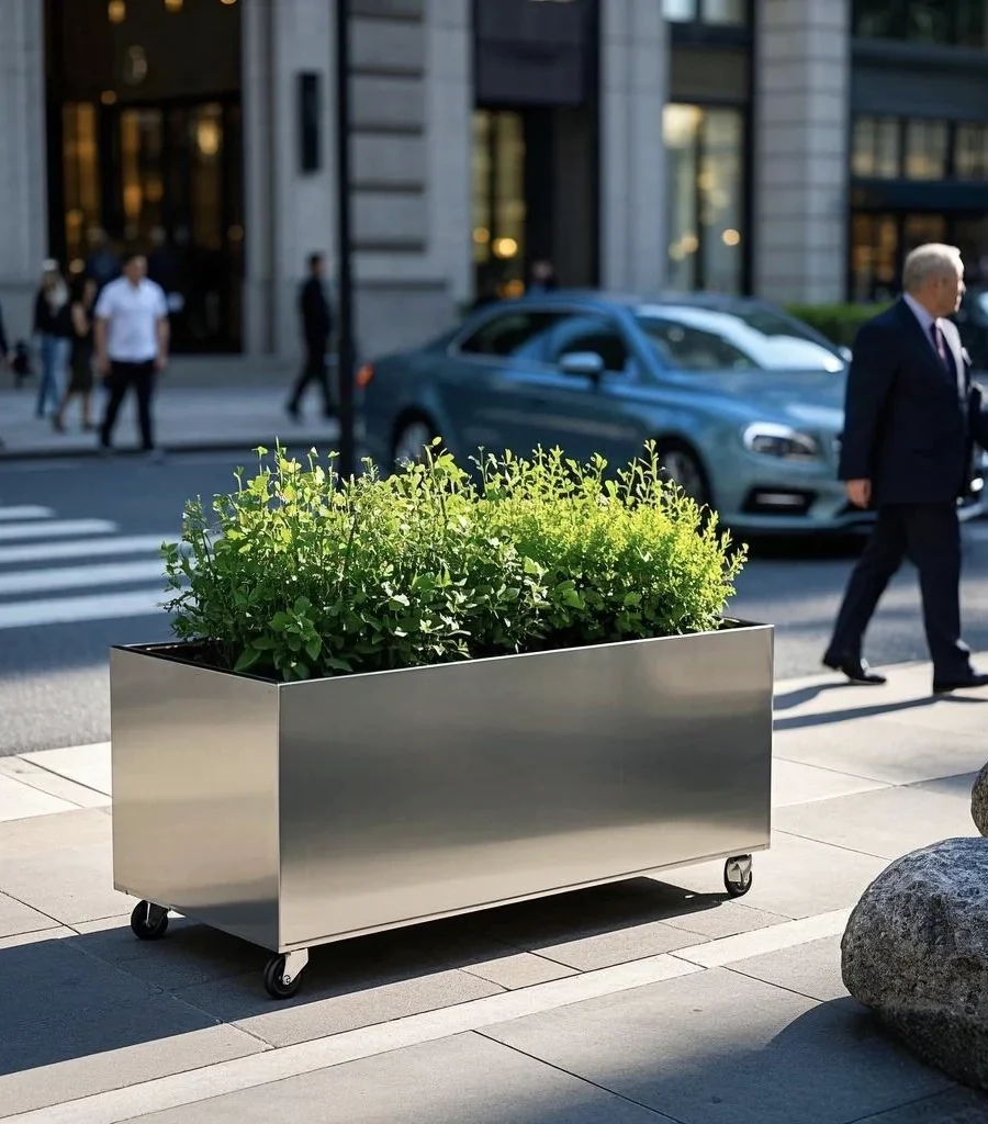 Corten Steel Square Planter
